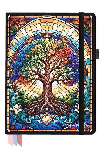 Stained glass tree, plain